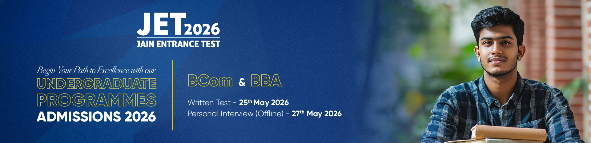 B.Com and BBA JET 2026