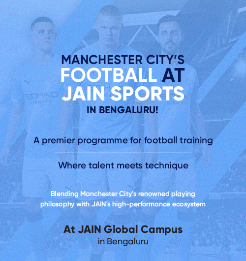 Man City football at JAIN Sports