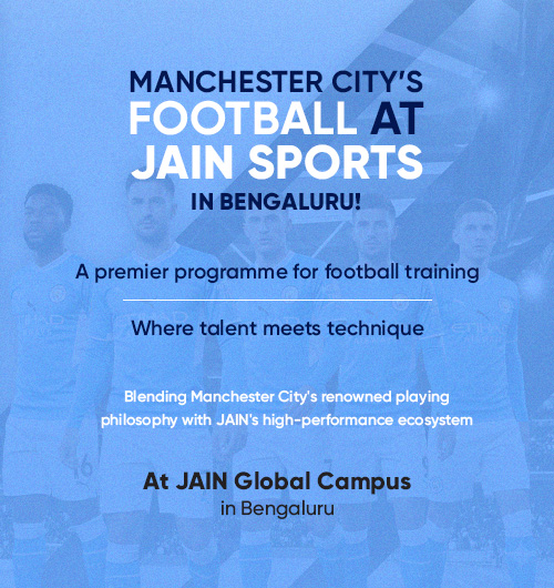 Man City football at JAIN Sports