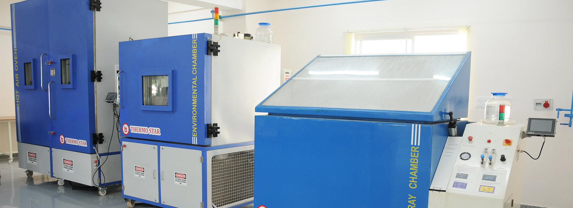 Facilities: Fire lab covering 2400 sqft for testing fire products, FCRC, JAIN (Deemed-to-be University).