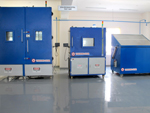 Testing facilities: Oven, Environmental Chamber, Salt Spray Chamber for fire extinguisher testing, FCRC, JAIN