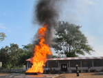Outdoor fire testing at FCRC, JAIN (Deemed-to-be University)