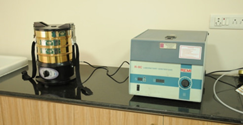 Particle size determination of Dry Chemical Powder at FCRC, JAIN (Deemed-to-be University).