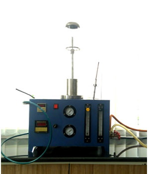 Limiting Oxygen Index Apparatus measuring flammability for fire retardant materials, FCRC, JAIN (Deemed-to-be University).