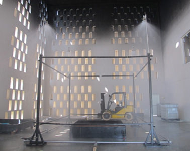 Sprinkler test setup FCRC, JAIN (Deemed-to-be University)