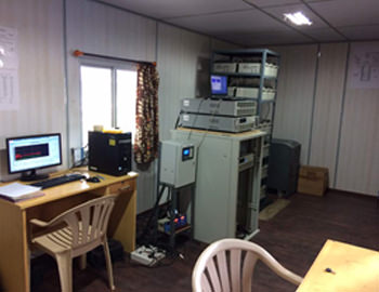 This is a View of test control room at FCRC, JAIN (Deemed-to-be University)