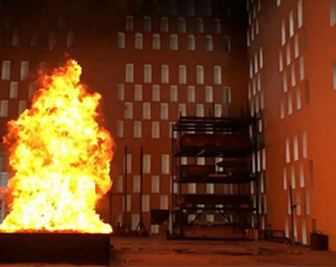 10 B pool fire test in progress FCRC, JAIN (Deemed-to-be University)