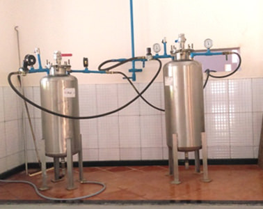 Compressed air is used to propel foam solution at specified rates FCRC, JAIN (Deemed-to-be University)