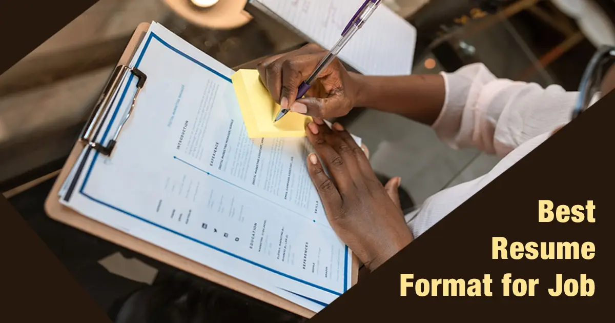 Best Resume Format for Job: Professional & Fresher Resume Examples