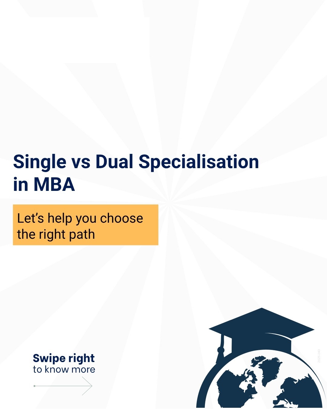 Single vs Dual Specialisation MBA